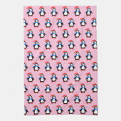 スノーウィーウィンターペンギン キッチンタオル (縦)