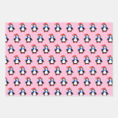 スノーウィーウィンターペンギン ラッピングペーパーシート (正面3)