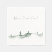 スノーウィーウィンターホリデー スタンダードカクテルナプキン (正面)