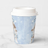 スノーウィーウィンターレッドフォールドプリンセス誕生日 紙コップ (右)