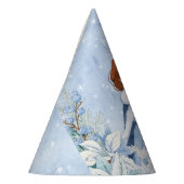 スノーウィーウィンターレッドヘッドプリンセス パーティーハット (左)