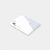 スノーウィーウィンターヴィレッジパーソナライズされた ポストイット (アングル)