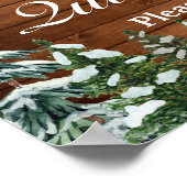 スノーウィーウッド&フォレストティアラキンセアニェラウェルカムサイン ポスター (角)