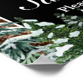 スノーウィーウッド&フォレストティアラ甘い16ウェルカムサイン ポスター (角)