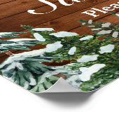 スノーウィーウッド&フォレストティアラ甘い16ウェルカムサイン ポスター (角)