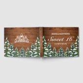 スノーウィーウッド&フォレストルーラルティアラスウィート16誕生日 ゲストブック (全面)