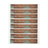 スノーウィーウッド&フォレストルーラルバーバルミツワー誕生日 ラップアラウンドラベル (シート)