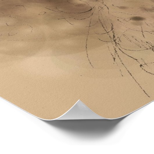 スノーウィークフクロウとクリスマスバラファンタジーアートポスター ポスター (角)