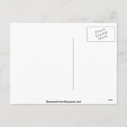 スノーウィークリスマスインニューヨークシティヴィンテージ シーズンポストカード (裏面)