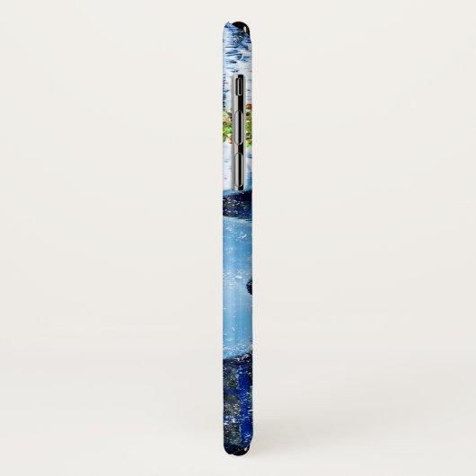 スノーウィークリスマスハウスとサンタ Case-Mate iPhoneケース (裏面/左)