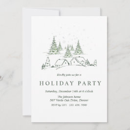 スノーウィークリスマスビレッジパーティー 招待状