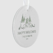 スノーウィークリスマスビレッジ オーナメント (正面)