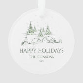 スノーウィークリスマスビレッジ オーナメント (裏面)