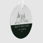 スノーウィークリスマスビレッジ オーナメント (正面)