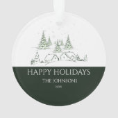 スノーウィークリスマスビレッジ オーナメント (裏面)