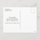 スノーウィークリスマスビレッジ シーズンポストカード (裏面)