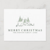 スノーウィークリスマスビレッジ シーズンポストカード (正面)