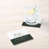 スノーウィークリスマスビレッジ スクエアペーパーコースター (インサイチュ)