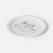 スノーウィークリスマスビレッジ ペーパープレート (アングル)