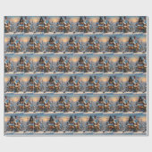 スノーウィークリスマスビレッジ ラッピングペーパー (フラット)