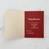 スノーウィーコテージクリスマス新居，引っ越しをした シーズンカード (内部)