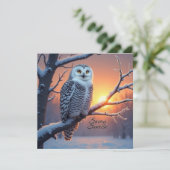 スノーウィーサンライズウッドランドトラストフェアディールクリスマス アドバイスカード (スタンド正面)