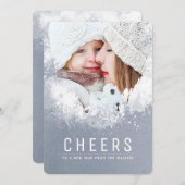 スノーウィースプラッシュズホリデイフォト シーズンカード (正面/裏面)