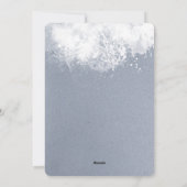 スノーウィースプラッシュズホリデイフォト シーズンカード (裏面)