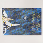 スノーウィーチャーチクリスマスパズル ジグソーパズル (横)