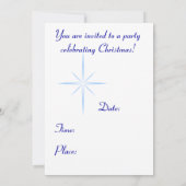 スノーウィーチャーチクリスマスパーティの招待状 招待状 (裏面)