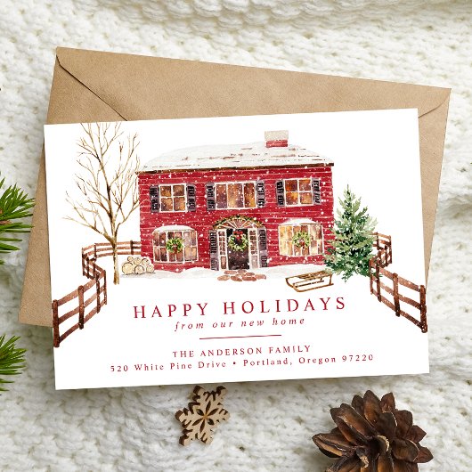 スノーウィーニューホームフォーザホリデイズホリデームービング 案内状