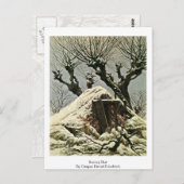 スノーウィーハットバイカスパルデイビッドフリードリヒ ポストカード (正面/裏面)