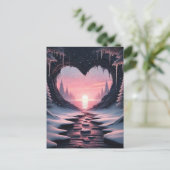 スノーウィーハートバレンタイン ポストカード (スタンド正面)