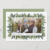 スノーウィーパインズクリスマスフォトカード シーズンカード (正面/裏面)
