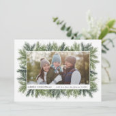 スノーウィーパインズクリスマスフォトカード シーズンカード (スタンド正面)