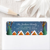 スノーウィービレッジウィンタークリスマス差出人住所 ラベル (インサイチュ)