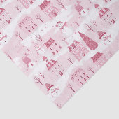 スノーウィーピンククリスマスビレッジ 薄葉紙 (詳細)