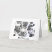 スノーウィーピースウィンター恵みズホースポニークリスマス シーズンカード (裏面)