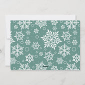 スノーウィーフォトブースホリデーフォトコラージュカード シーズンカード (裏面)