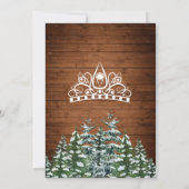 スノーウィーフォレスト&ウッドルーラルパインティアラキンセアニラ 招待状 (裏面)