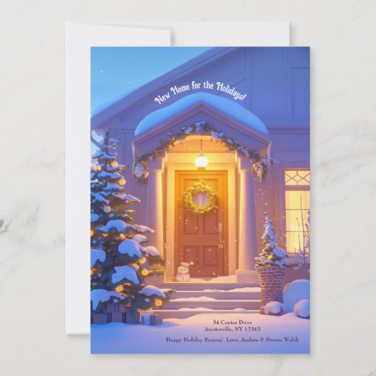 スノーウィーフロントドアホリディムービングアナウンス シーズンカード (正面)