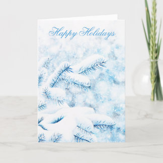 スノーウィーブランズホリデーカード サンキューカード