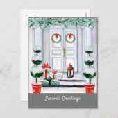 スノーウィーホワイトハウス飾ドア シーズンポストカード (正面/裏面)