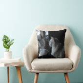 スノーウィーホワイト子猫枕 クッション (椅子)