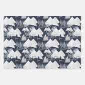 スノーウィーマウテンズ&フォレストワイルドライフクリトマス ラッピングペーパーシート (正面2)