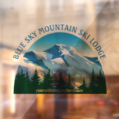 スノーウィーマウンテンスキーロッジカスタムウィンターリゾート ウィンドウサイン (シート2)