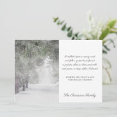 スノーウィーロードピースポーブホリデーカード 招待状 (スタンド正面)