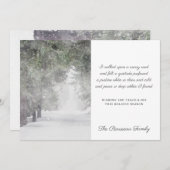 スノーウィーロードピースポーブホリデーカード 招待状 (正面/裏面)