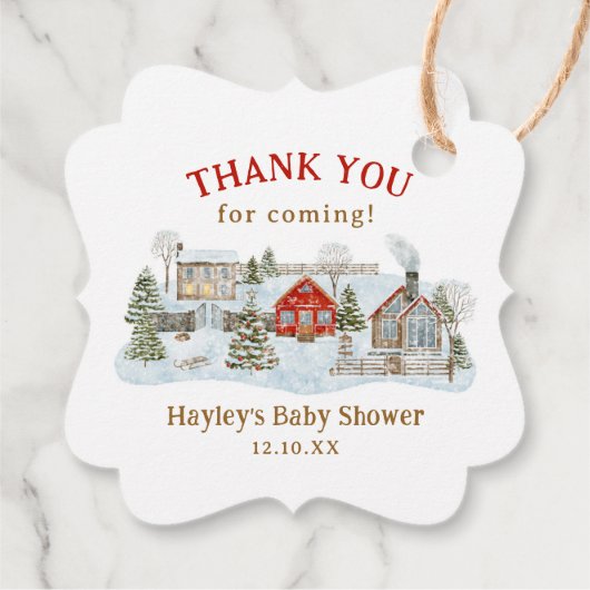 スノーウィーヴィレッジウィンターホリデーサンキュー来サンキュー フェイバータグ (裏面)