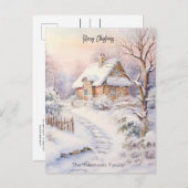 スノーウィーヴィレッジクリスマスパーティー ポストカード (正面/裏面)